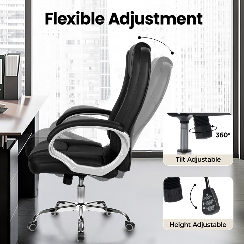 Inbox Zero Nickoli Heavy Duty Design High Back Ergonomic Executive